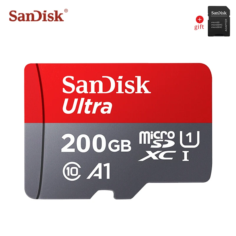 200 ГБ SanDisk Micro SD карта 128 Гб 64 ГБ 32 ГБ 16 ГБ класс 10 карта памяти Высокоскоростная TF карта флэш-карты carte sd для телефона - Емкость: 200 ГБ