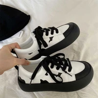 casual shoes womens spring and autumn 2021 new thick soled lace up shoes ins trend fashion womens shoes