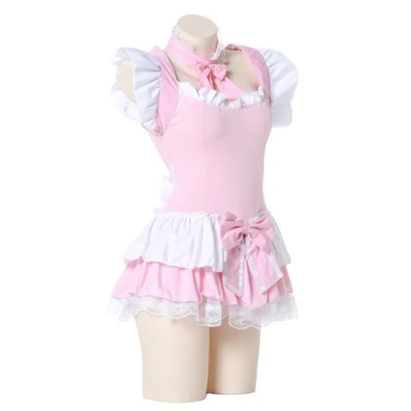 

Maid Cosplay Costumes French Sexy Lingerie Women Role Play Uniform Pink Temptation Outfit Kawaii Lolita Underwear