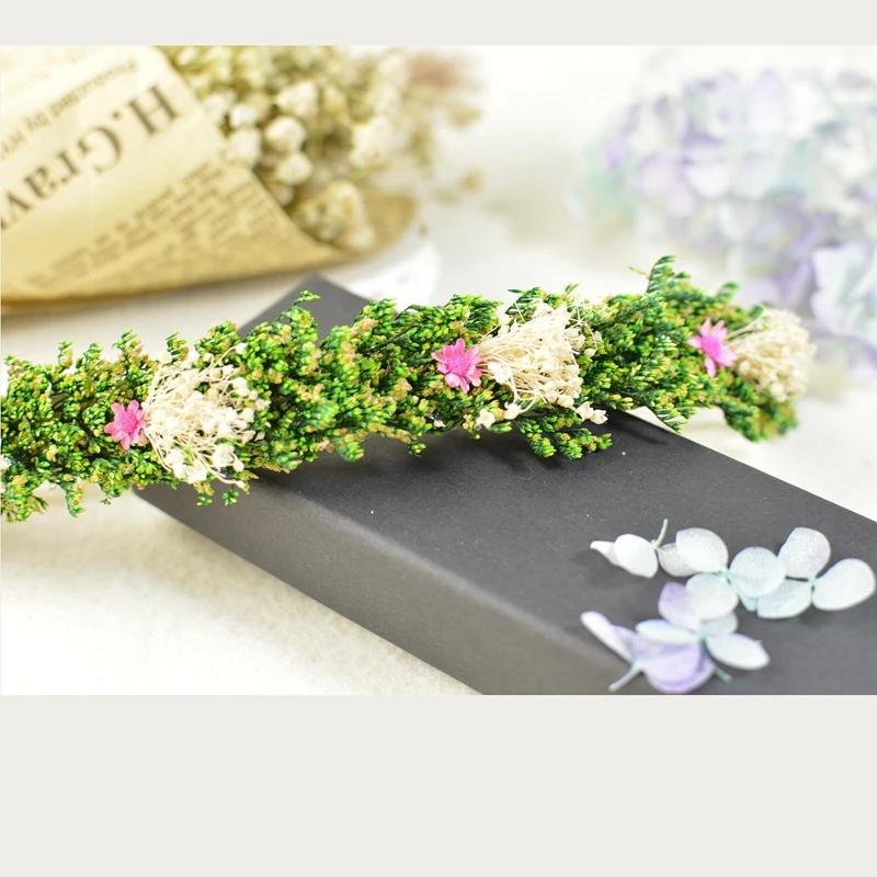 

Original hand-made Mori flower parent-child series headband hairband Elf flower hair baby and mother newborn photography props
