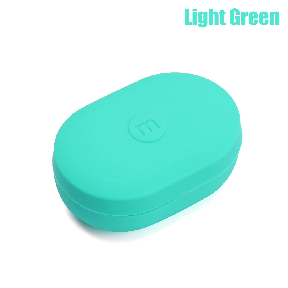 green Защитный чехол силиконовый чехол для Xiaomi mi AirDots Youth для Red mi AirDots беспроводные Bluetooth наушники мягкий чехол - Цвет: green