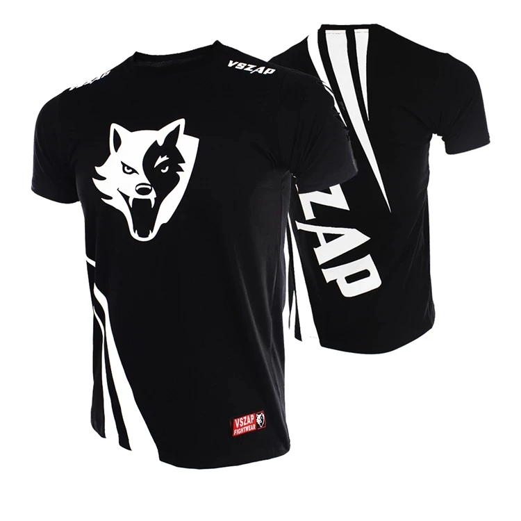 

Футболка VSZAP CHALLENGER fighter с коротким рукавом для MMA, фитнеса, Муай Тай, юджитсу, мужская летняя тренировка, боевые искусства, ветер