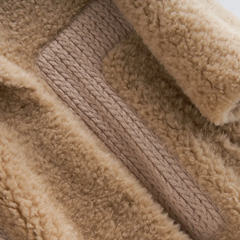 Натуральное меховое женское осеннее пальто зимнее женская одежда 2019 овечья