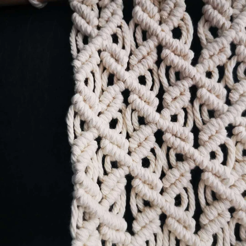 Креативный подвесной гобелен с богемной кисточкой тканый цветочный горшок