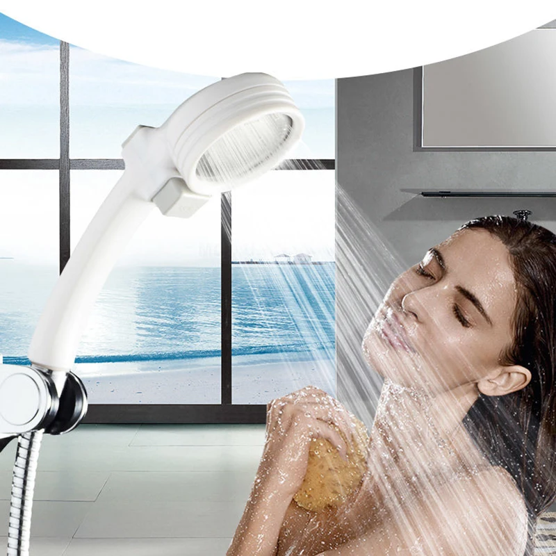 Saving Water Shower Head High Pressure ABS With Stop Switch Handheld SPA Resistance To Falling Massage Nozzl | Обустройство дома
