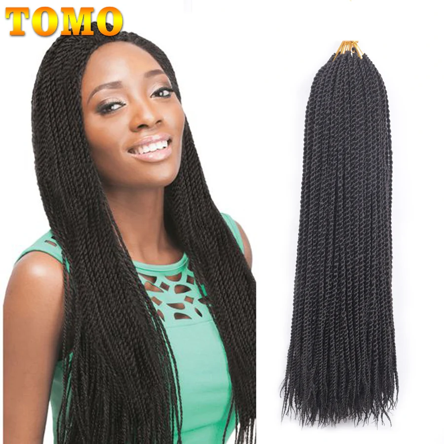 TOMO волосы 30 корней 1" 16" 1" 20" 2" Синтетические Jumpy крючком косички Ombre Сенегальские твист плетение волос наращивание черный красный