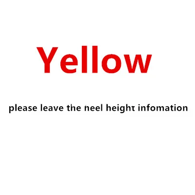 Yellow M shoes B est high heels top quality - Color: Yellow