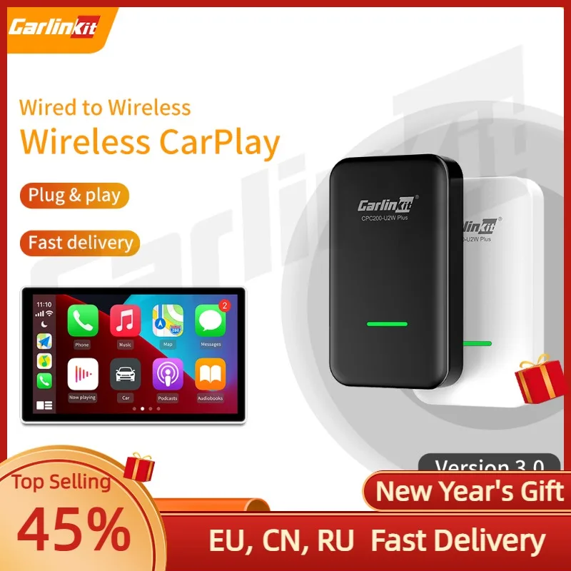 

Carlinkit 3.0 Wireless Carplay Dongle Car Accessories For Audi Benz Volkswagen Mazda Nissan Volvo Ford Porsche Plug And Play IOS
