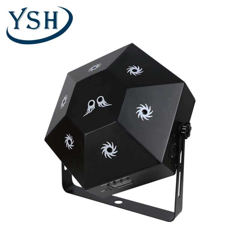 

YSH 8-hole Hot Wheel Laser Projector DMX Control Effect RGB Automatic Rotation Pattern Suitable For Bar Wedding Scene Decoration