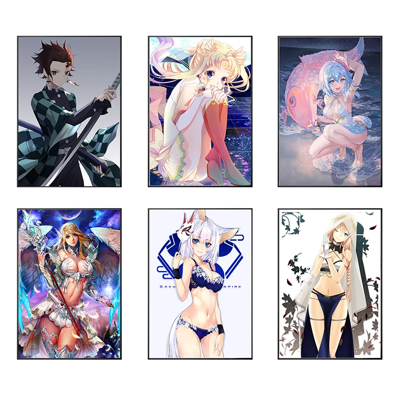 

Anime Poster Demon Slayer HD Canvas Painting Mural Modern Living Room Bedroom Home Wall Decoration