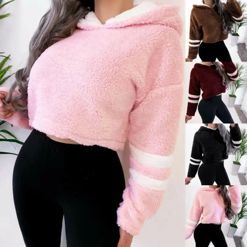 2019 Зимний толстый женский теплый плюшевый медведь ворсистый флис меховая