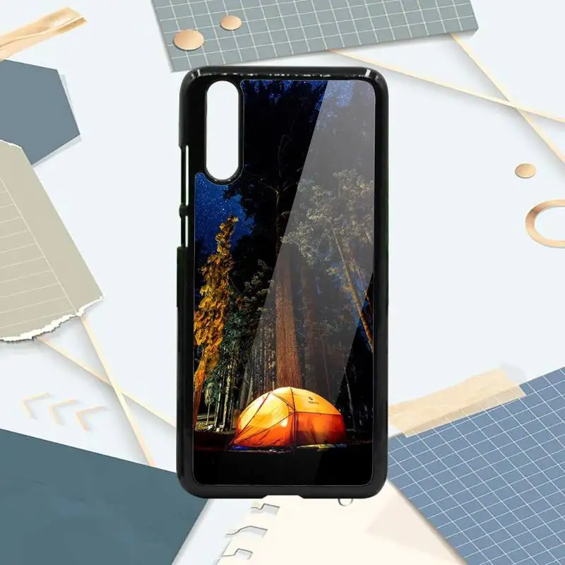 

Camping Nature Mountain starry sky Phone Case PC For Samsung galaxy S note 8 9 20 10 e lite2019 plus pro ultra
