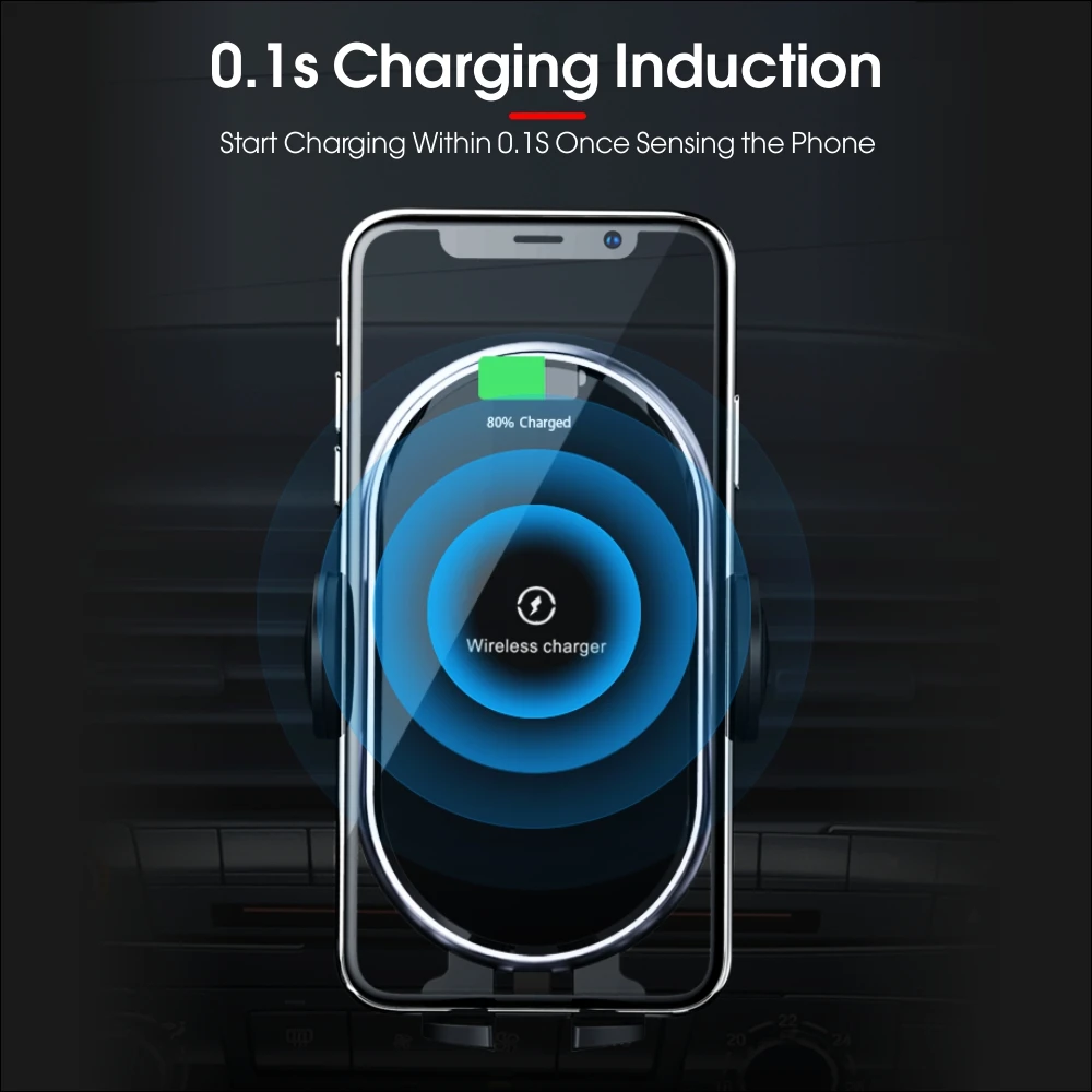 vothoon 10w qi wireless car charger holder for samsung s10 s9 iphone 11pro 8 fast wireless charging air vent mount phone holder free global shipping
