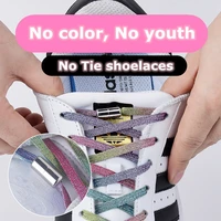 new elastic locking shoelaces flats no tie shoelace quick sneakers locking shoe laces kids adult women men shoes lace strings