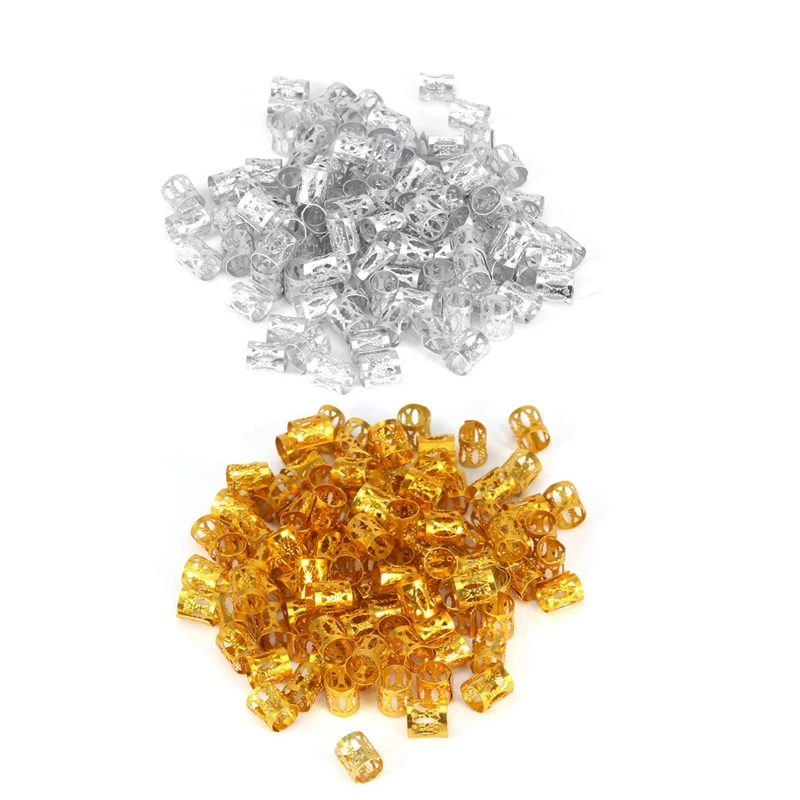 200 шт. заколка для волос дреды бусины регулируемые манжеты зажим 8 мм