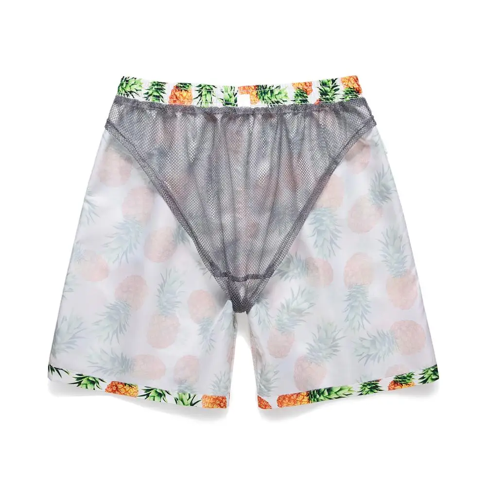 Повседневный костюм мужские Гавайские пляжные летние комплекты принт фрукт