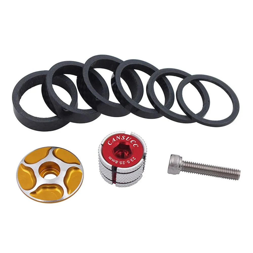 

CANSUCC Bike Bicycle PiecesBicycle Parts Bicycle AccessoriesHeadset Washer Bicycle Front Fork Stem Spacers Ring Gasket Set
