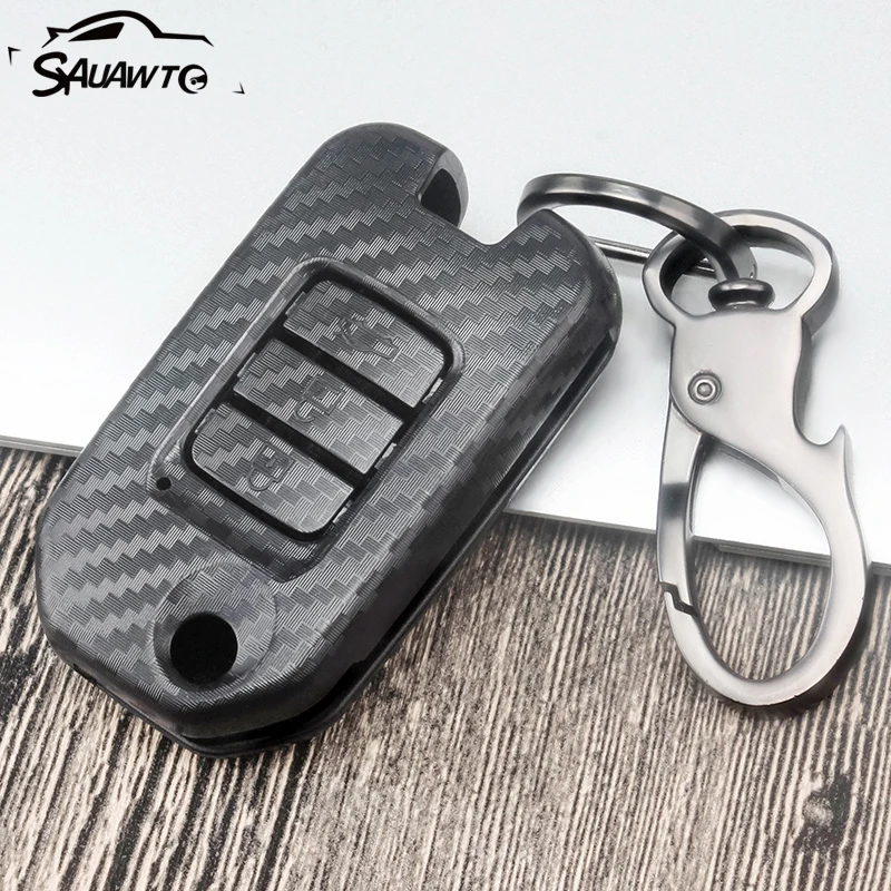 Чехол из углеродного волокна с дистанционным управлением для Honda Civic CR V HR Accord Jade