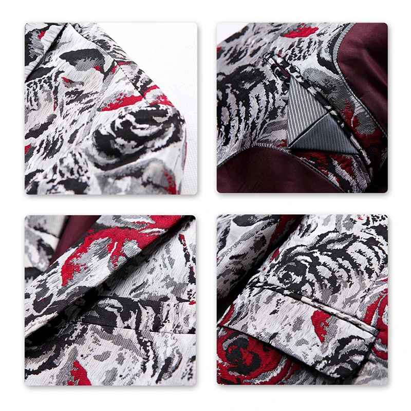 Мужской Жаккардовый Блейзер yunклос розового цвета|Пиджаки| |