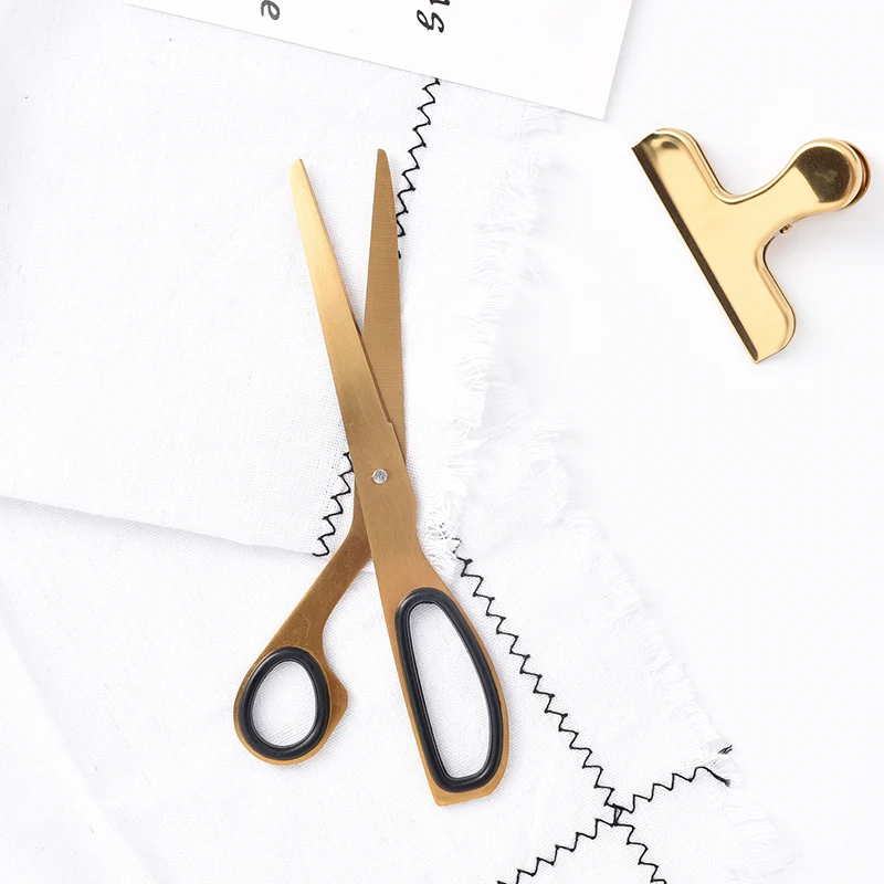 

Home And Pet Accessories Dog Grooming Dog Scissors Gold-plated Copper Stainless Steel Scissors Danish Scissors Household