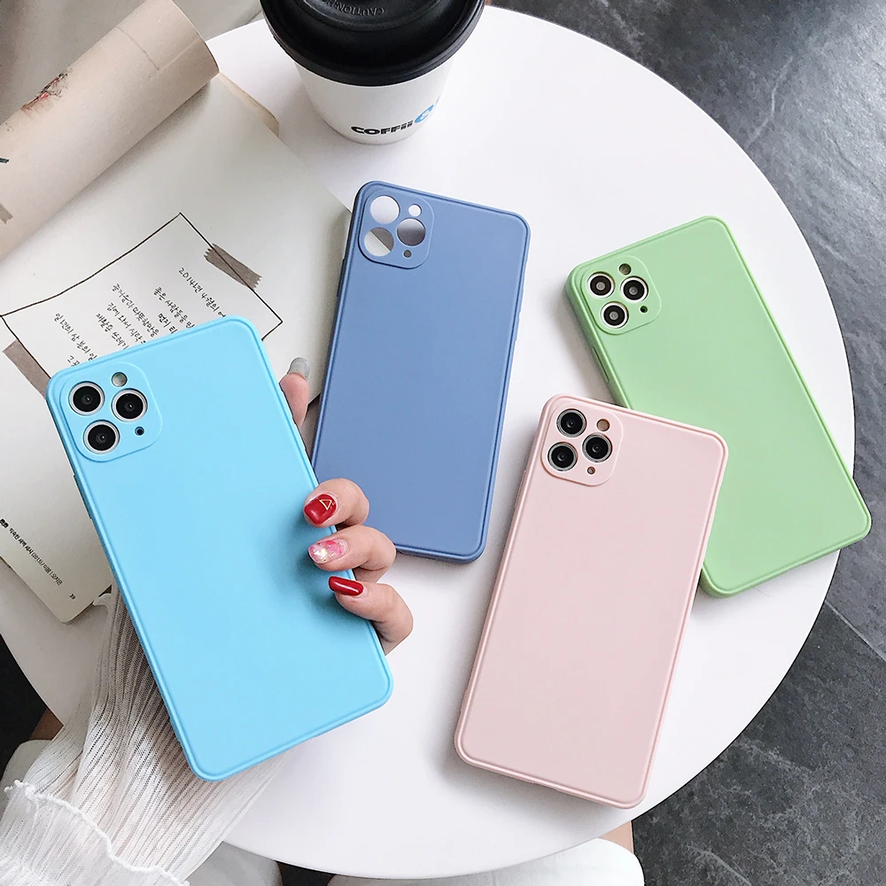 Лидер продаж! Силиконовый чехол из ТПУ для iPhone 12 11 Pro Max XSMax XR X iPhone12 8 7 6 6s Plus SE2 XS SE 2020