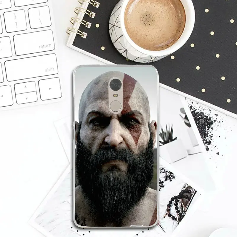 Мягкие чехлы для телефонов из ТПУ Kratos God Of War Seashell Sea Xiaomi Redmi Note 3 3S 4 4A 4X5 5A 6A 7 Y3 Go Pro Plus |