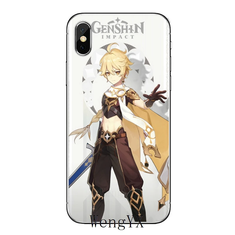 Game Genshin impact Liquid Accessories Phone Case For Xiaomi Redmi 7 7A K20 6 6A 5A 4A 4X 5 Plus S2 Note 8 4 Pro | Мобильные
