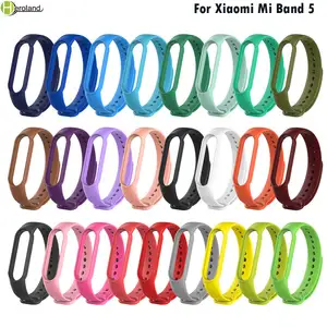 Мягкий силиконовый ремешок для Xiaomi Mi Band 5, смарт-браслет, аксессуары для Xiaomi Miband 5 6, corea, браслет для часов, спортивный браслет