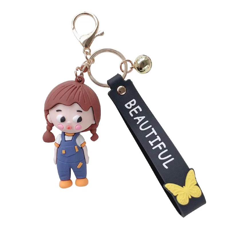 

The new cute girl keychain pendant net red honey bag small hanging couple car keychain girl