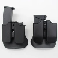 tactical glock double stack magazine pouch for 1911 adjustable mag carrier pistol magzine case holder for glock 17 19 22 23 25