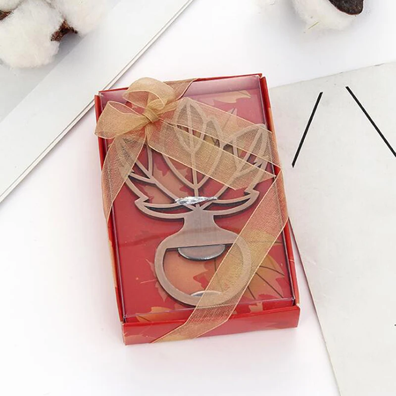 Ретро цинковый сплав Портативный в виде кленового листа ключ открывалка для