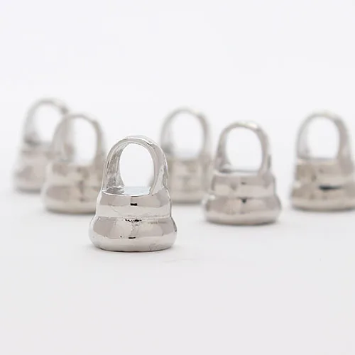 

20pcs /lot Rhodium Color Round Cord Clasps Connectors End Caps fit 8mm Leather Cord Ropes DIY Jewelry Findings