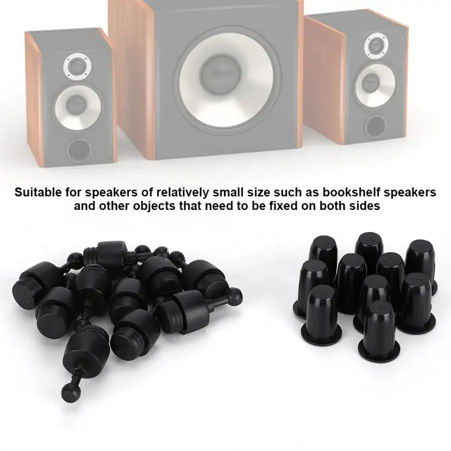 10 пар Пыленепроницаемая пластиковая сетчатая Кнопка крепления для мини-динамика