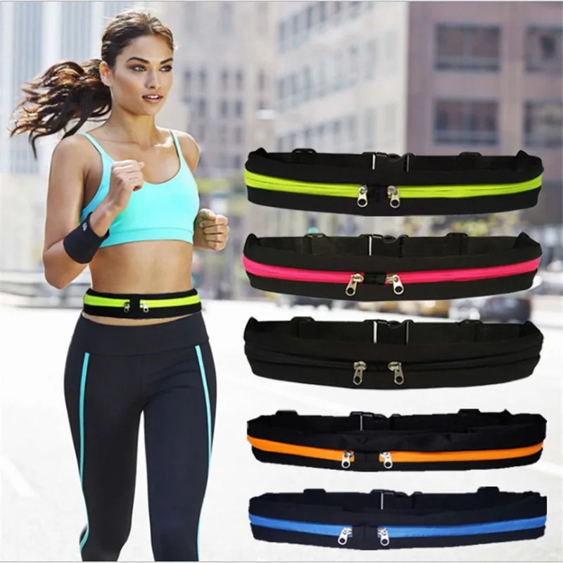 Поясная сумка для мужчин и женщин Модный водонепроницаемый ремень с двойным