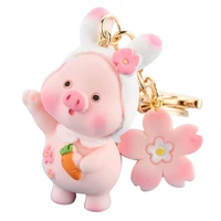 lovely animal pig keychain key ring piggy pendant car keyring bag decor gift keychain key ring piggy pendant car keyring bag dec