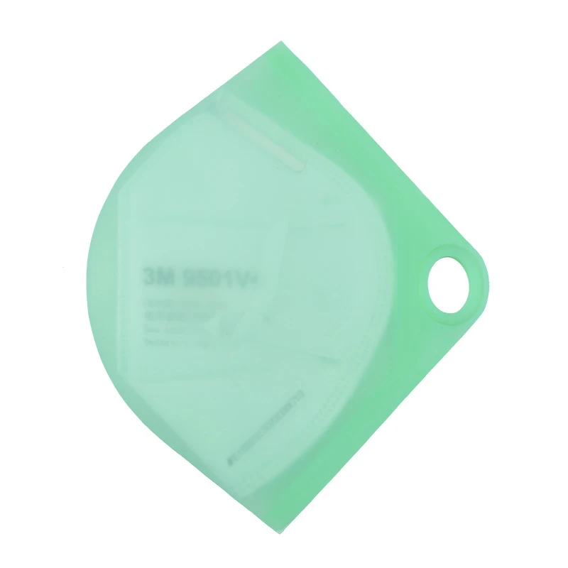

Portable Face Mask Storage Folder Reusable Silicone Organizer for Disposable Mask Container Foldable Recycling Mask Holder