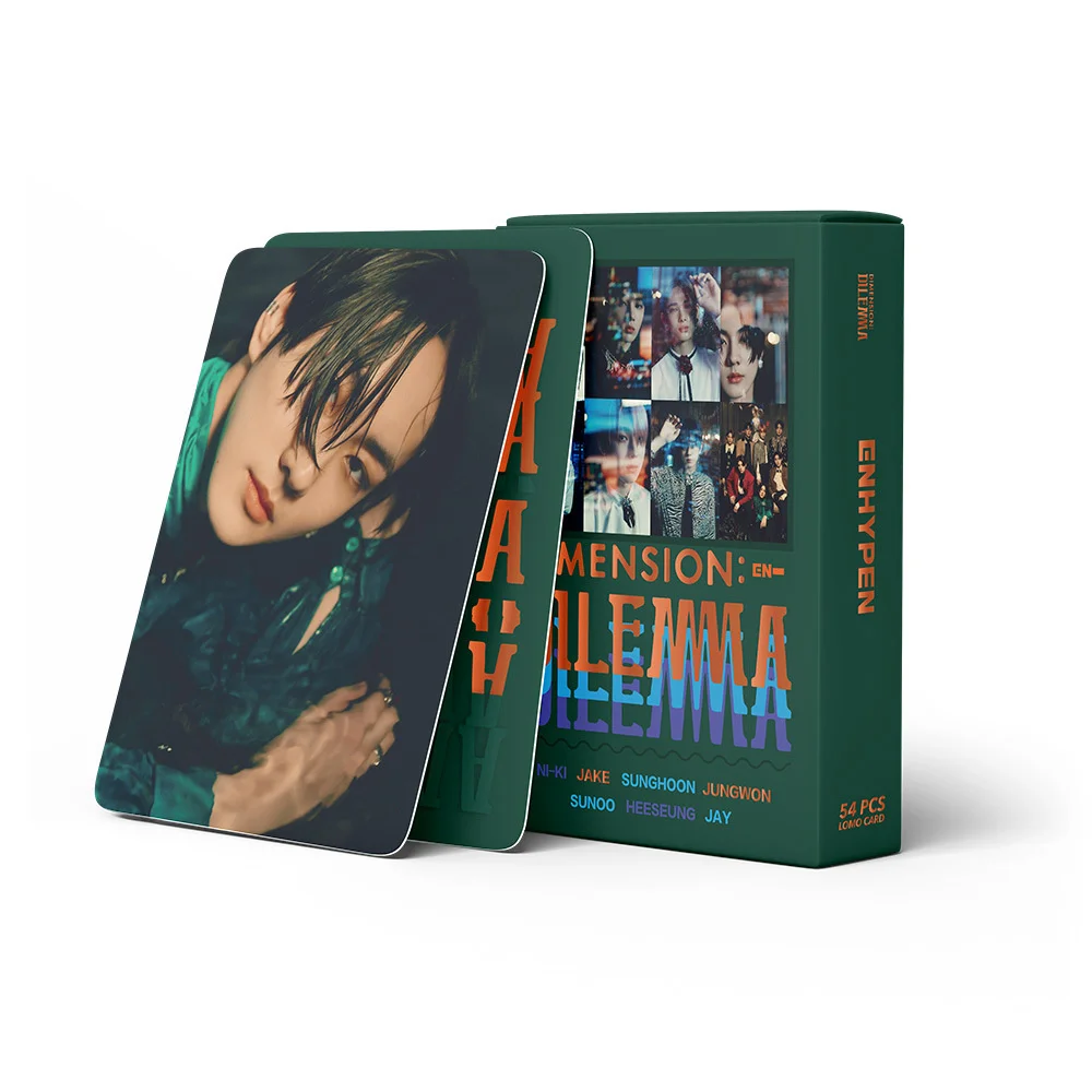 

54Pcs/set Kpop ENHYPEN Postcard High quality HD Print Photo Album EN-CONNECT BORDER DIMENSION : DILEMMA Photocard Lomo Cards