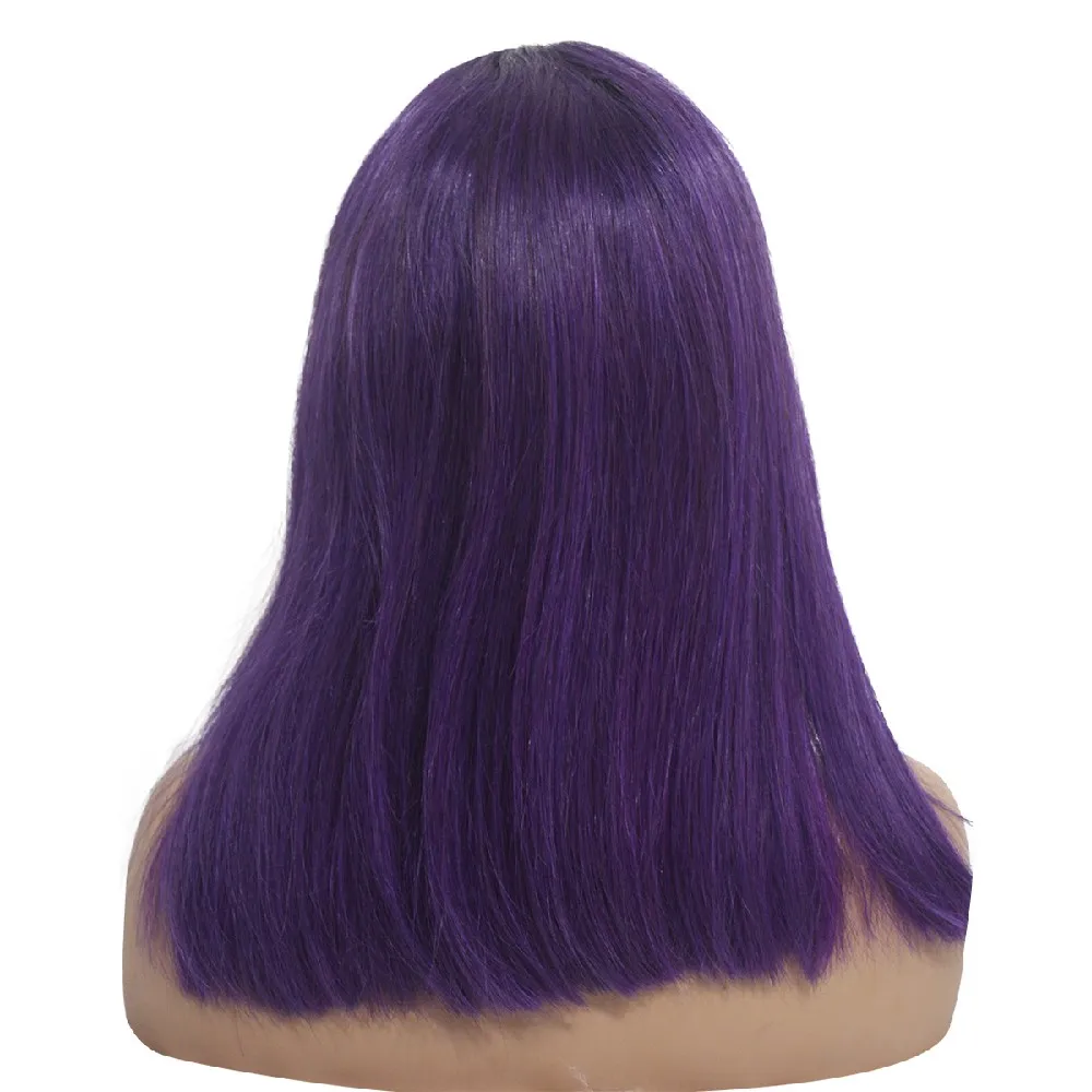 Настоящие бразильские натуральные волосы BESFOR 1-темно-фиолетовые безклеевые