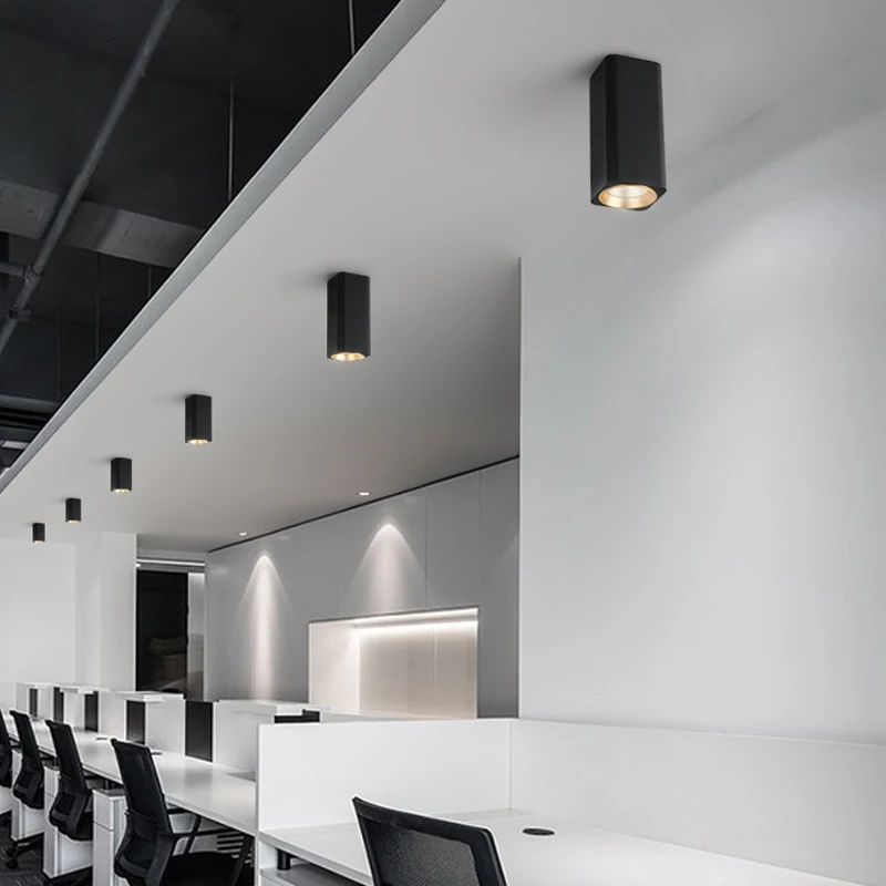 Квадратный светодиодный потолочный светильник [DBF] 10 Вт 7 черный/белый 3000K/4000K/6000K