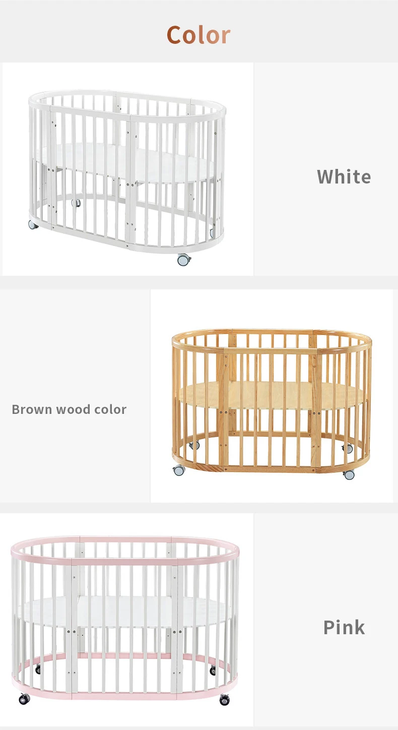 Babyfond круглая детская кровать из цельного дерева многофункциональная Bb кровать круглая кровать двойная Экологичная Европейская кровать 9 режим использования