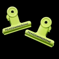 g dragon bigbang fluorescence lemon yellow and green peaceminusone metal clips gd fashion accessories