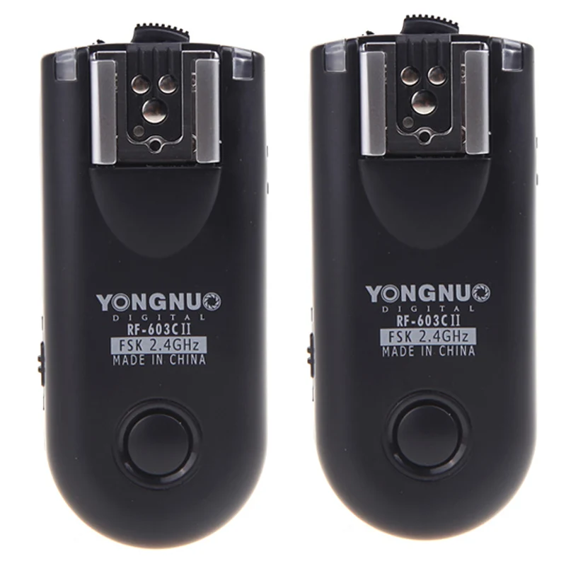 Беспроводной дистанционный триггер вспышки Yongnuo RF-603C II RF603c c1 c3 ii RF 603 2 трансивера
