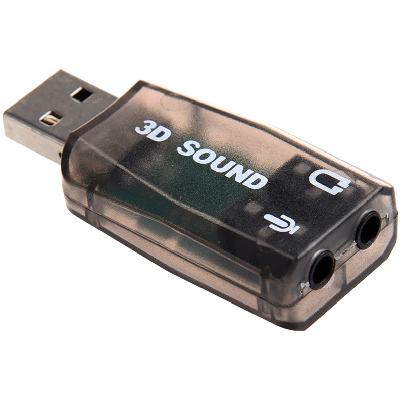 Мгновенный внешний 5 1 USB 3D аудио адаптер звуковой карты для ПК настольный ноутбук