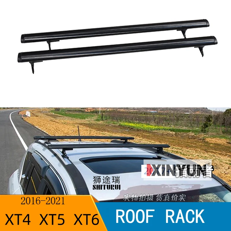 Black Side Rails Car Roof Rack Cross Bars Crossbars for jeep COMPASS 2017 -2021 132 LBS 60KG Mounted On Car Rooftop