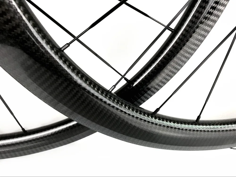 700C Дорожные Углеродные колеса 25 мм ширина Front-38mm Rear-50mm глубина клинчер/трубчатый