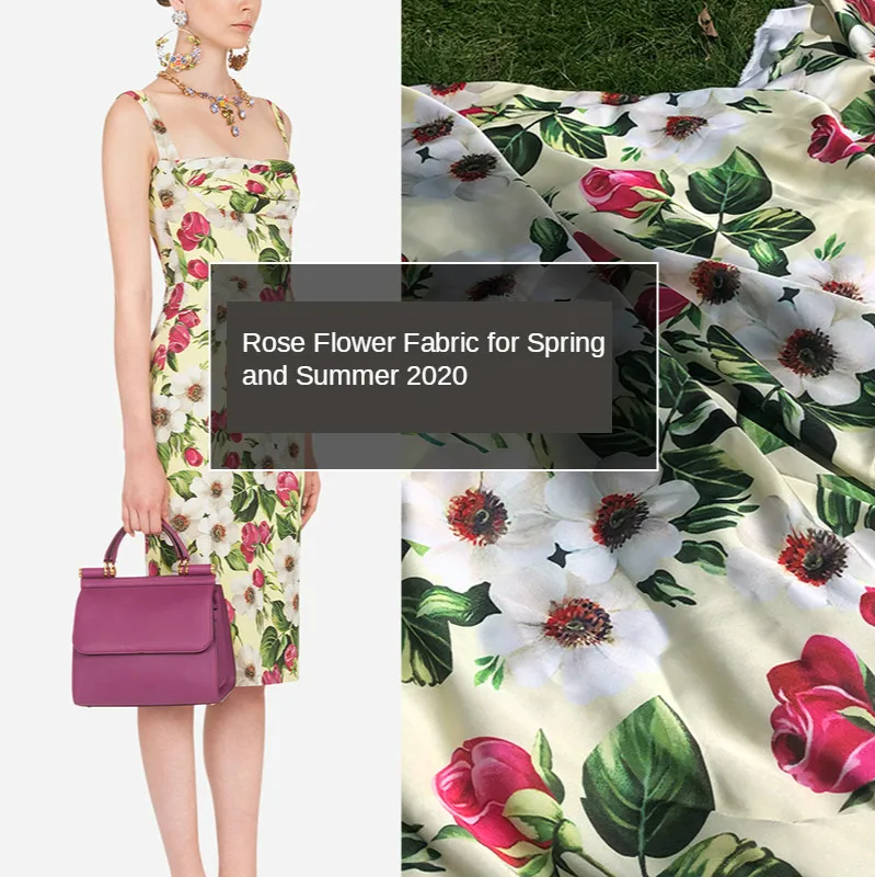 Пижама Gaoding с цифровым цветочным принтом 145*10 см ткань сделай сам европейский и