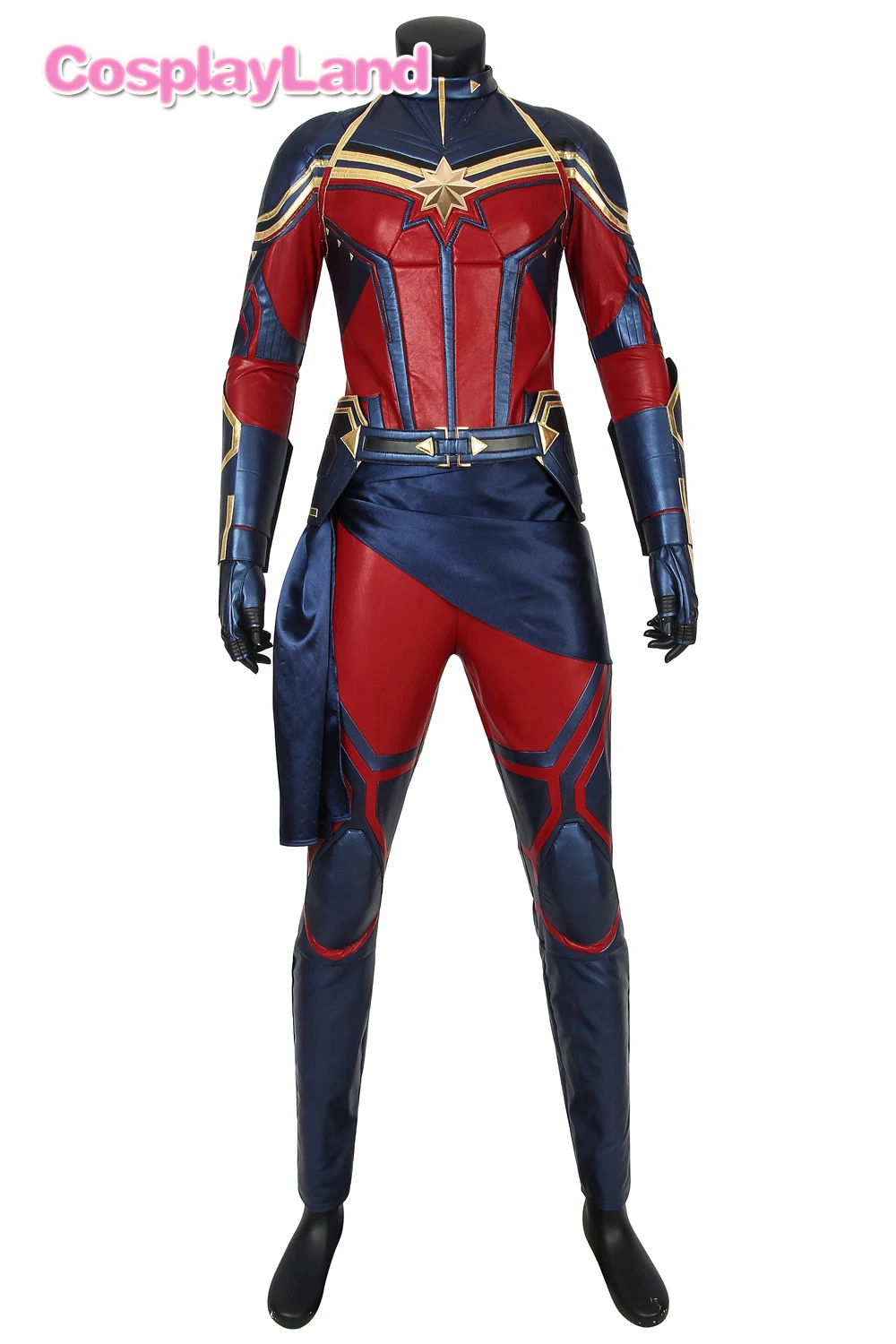 Мстители 4 эндигра Марвел Капитан костюмы косплей костюмы на Хэллоуин Carol Danvers реквизит косплей костюм Необычный кожаный комбинезон
