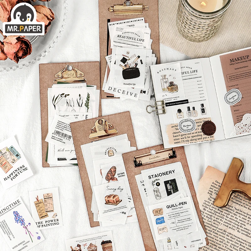 

Mr.paper 4 Designs 20 Pcs/bag Beloved Series Material Package Ins Style Journal Creative Hand Account DIY Decoration Stickers