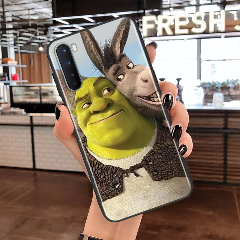 

Soft TPU Cover Happy Family Shrek for OnePlus Nord N100 N10 8T 8 7T 7 6T 6 5T Pro Black Phone Case