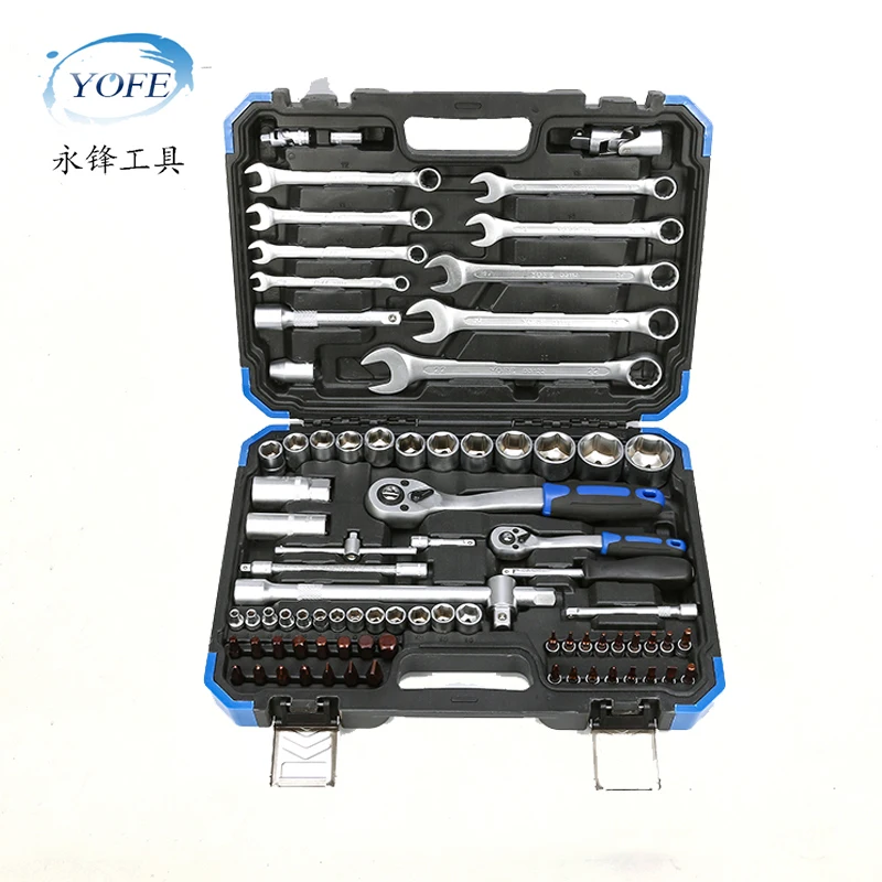 

YOFE 82PCS Professional Auto Repair Tool Socket Wrench Set Fast Ratchet car Repair Tool Combination